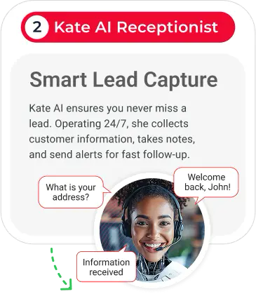 Kate AI receptionist Demo